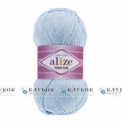Пряжа Alize "Cotton Gold / Коттон Голд" Туреччина №513(кристально синій)
