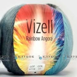 Пряжа Vizell "Rainbow Angora / Рейнбоу Ангора" Туреччина №51