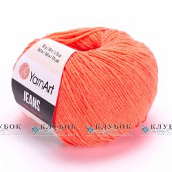 Пряжа YarnArt "Jeans / Джинс" Туреччина №61(корал)
