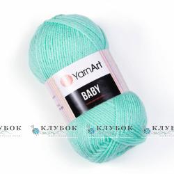 Пряжа YarnArt " Бебі"  №623(м'ята)