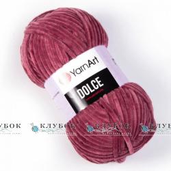 Плюшева пряжа YarnArt «Dolce / Дольче» №751(вишневий)