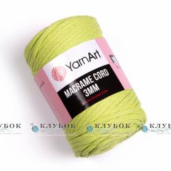 Трикотажна пряжа YarnArt _MACRAME CORD - Макраме Корд 3мм  №755(салатовий)