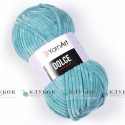 Плюшева пряжа YarnArt «Dolce / Дольче» №770(темная бірюза)