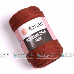 Трикотажна пряжа YarnArt _MACRAME CORD - Макраме Корд 3мм  №785(коричневий)