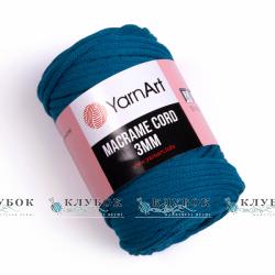 Трикотажна пряжа YarnArt _MACRAME CORD - Макраме Корд 3мм  №789(морська хвиля)