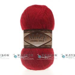Пряжа Alize «Angora Gold simli / Ангора Голд симлі» Туреччина №106(червоний)