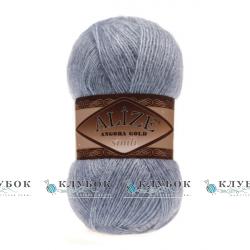 Пряжа Alize «Angora Gold simli / Ангора Голд симлі» Туреччина №221(світлий джинс)