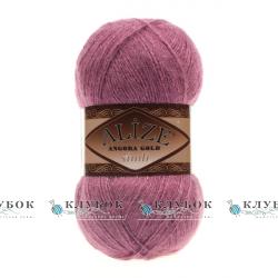 Пряжа Alize «Angora Gold simli / Ангора Голд симлі» Туреччина №28(суха троянда)
