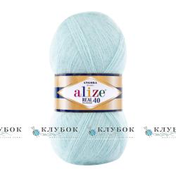 Пряжа Alize "Angora Real 40 / Ангора Реал 40" Туреччина №522(світлий тіфані)