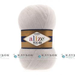 Пряжа Alize "Angora Real 40 / Ангора Реал 40" Туреччина №599(перлина)