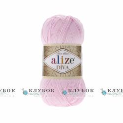 Пряжа Alize «Diva / Дива»   №185(рожевий)