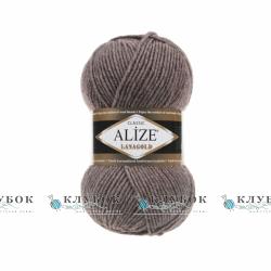 Пряжа напіввовна Alize "LanaGold / ЛанаГолд" Туреччина №240(коричневий меланж)