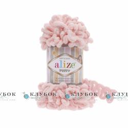 Плюшева пряжа Alize «Puffy / Пуффі»   №340(пудра)