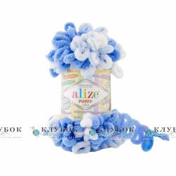 Плюшева пряжа Alize «Puffy color / Пуффі колор»  №6371