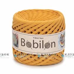 Трикотажна пряжа Bobilon Medium / Бобілон Медіум 7-9мм   (гірчиця)