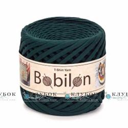 Трикотажна пряжа Bobilon Medium / Бобілон Медіум 7-9мм (темно зелений)