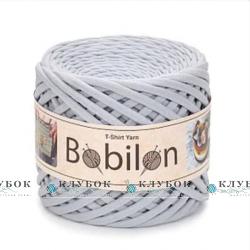 Трикотажна пряжа Bobilon Medium / Бобілон Медіум 7-9мм  (срібло)