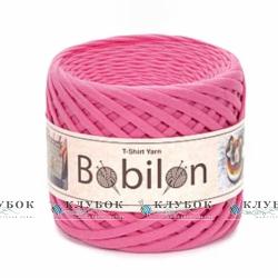Трикотажна пряжа Bobilon Medium / Бобілон Медіум 7-9мм  (рожевий фламінго)