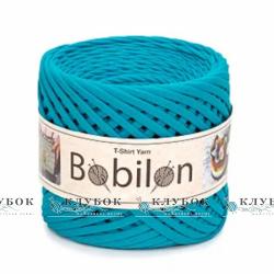 Трикотажна пряжа Bobilon Medium / Бобілон Медіум 7-9мм   (блакитна лагуна)