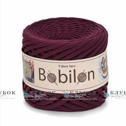 Трикотажна пряжа Bobilon Medium / Бобілон Медіум 7-9мм   (баклажан)