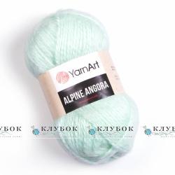 Пряжа напіввовна YarnArt "Alpine Angora / Альпін Ангора" Туреччина №344(м'ята)