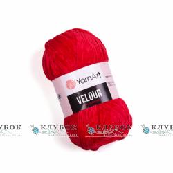 Пряжа Yarnart "Velour / Велюр" Туреччина №846(червоний)