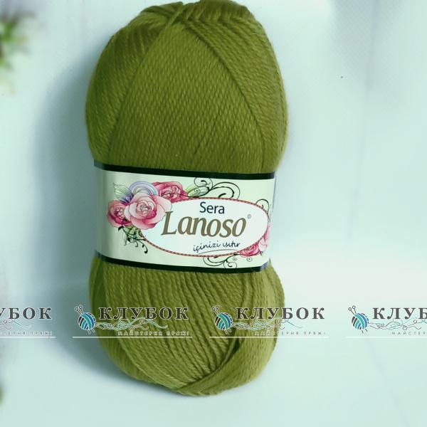 Шерсть Lanoso «Sera / Сера» №912(оливковый)