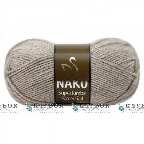 Пряжа полушерсть Nako «Superlambs Special / Суперлембс Спешл» Турция №2167(бежевый канвас)