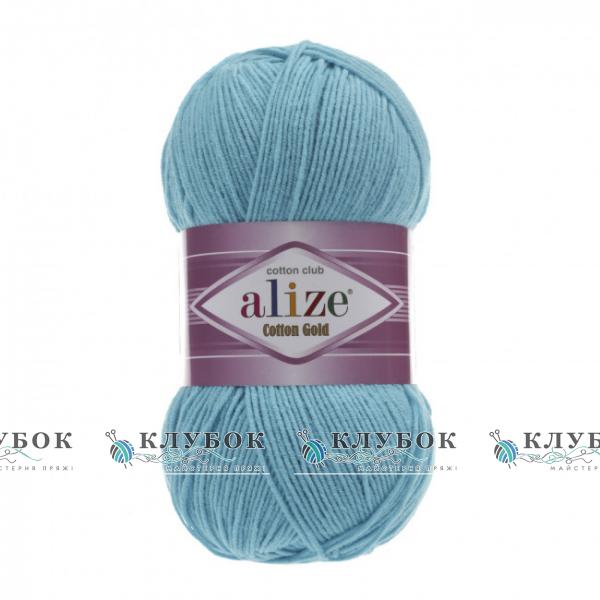 Пряжа Alize «Cotton Gold / Коттон Голд» Турция №287(светлая бирюза)