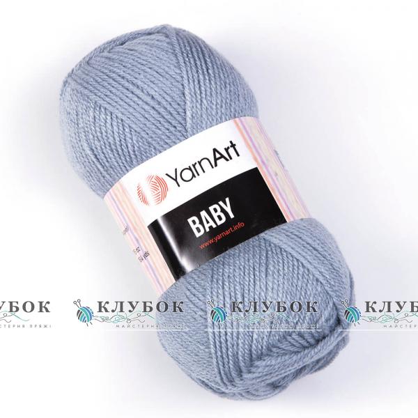 Пряжа YarnArt « Беби » №3072(серо голубой)
