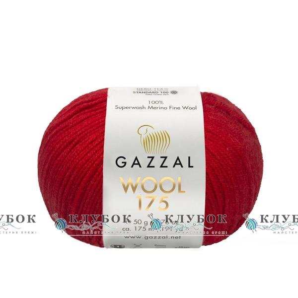 Шерсть Gazzal «Wool 175 / Вул 175» Турция №338(красный)