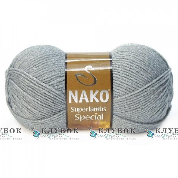 Пряжа полушерсть Nako «Superlambs Special / Суперлембс Спешл» Турция №4192(темно серый)