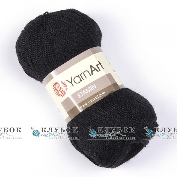 Пряжа YarnArt «Этамин»  №422(черный)