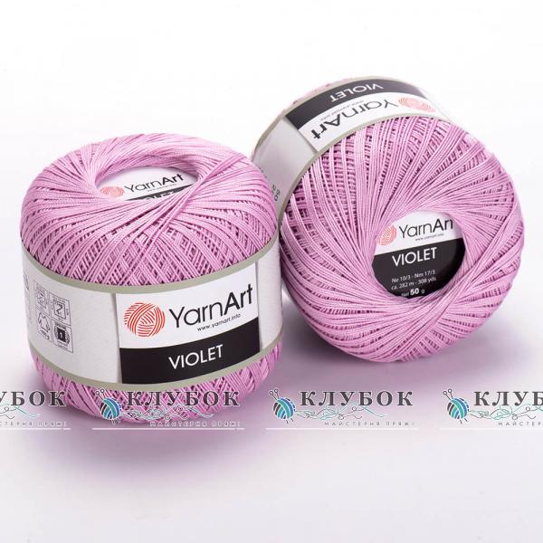 Пряжа YarnArt «Violet / Виолет»  №5049(светло розовый)