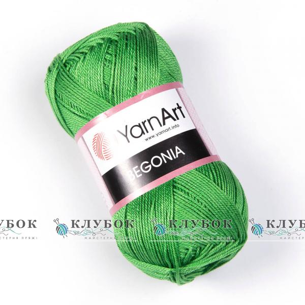 Пряжа YarnArt «Begonia \ Бегония»    №6332(зеленый)