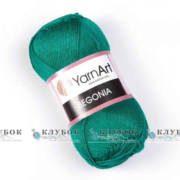 Пряжа YarnArt «Begonia \ Бегония»   №6334(изумруд)