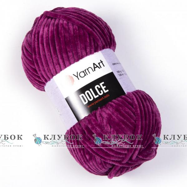 Плюшевая пряжа YarnArt «Dolce / Дольче»  №766(сливовый)