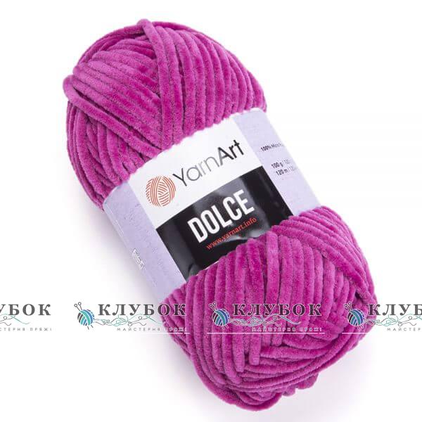 Плюшева пряжа YarnArt «Dolce / Дольче» №794(фуксія)
