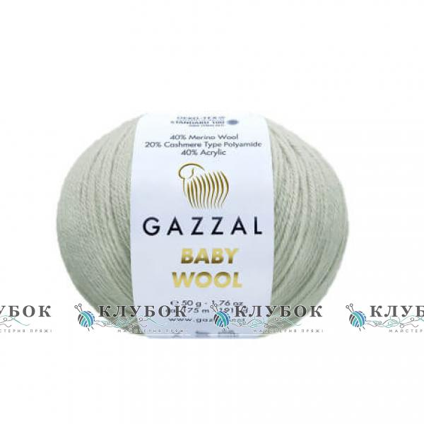 Пряжа Gazzal "Baby Wool / Бебі Вул" Туреччина №817(світло сірий)