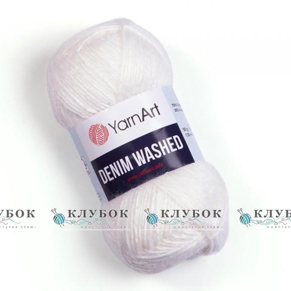 Денім Washed №900(білий)