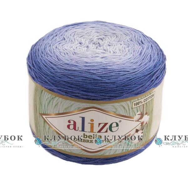 Пряжа Ализе«BELLA OMBRE BATIK / Белла Омбре Батік» Турция № 7407(синий)