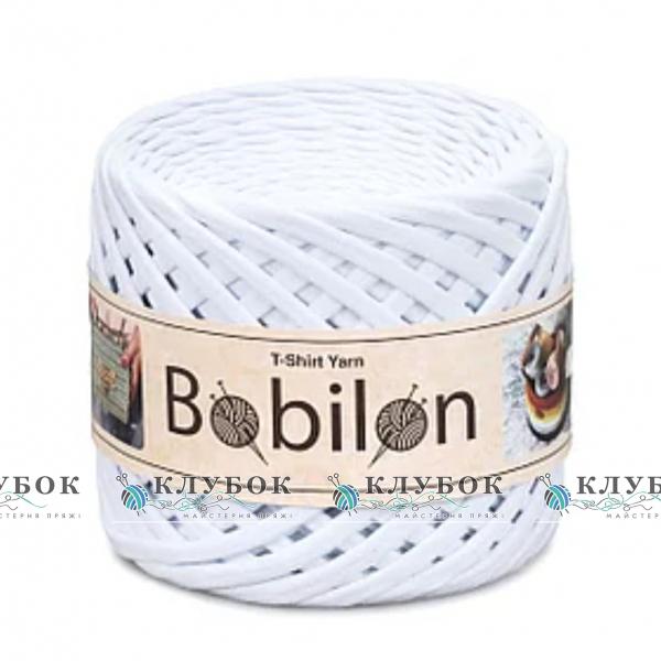 Трикотажная пряжа Bobilon Medium / Бобилон Медиум 7-9мм   (белый)