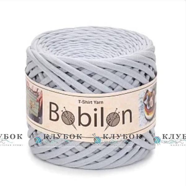 Трикотажная пряжа Bobilon Medium / Бобилон Медиум 7-9мм   (серебро)