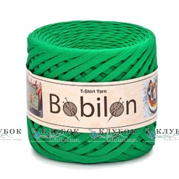 Трикотажна пряжа Bobilon Medium / Бобілон Медіум 7-9мм   (смарагд)