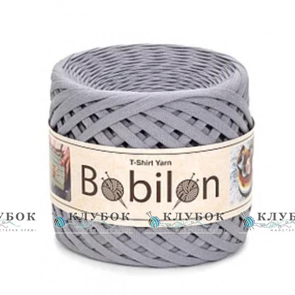 Трикотажная пряжа Bobilon Medium / Бобилон Медиум 7-9мм  (пепельный)