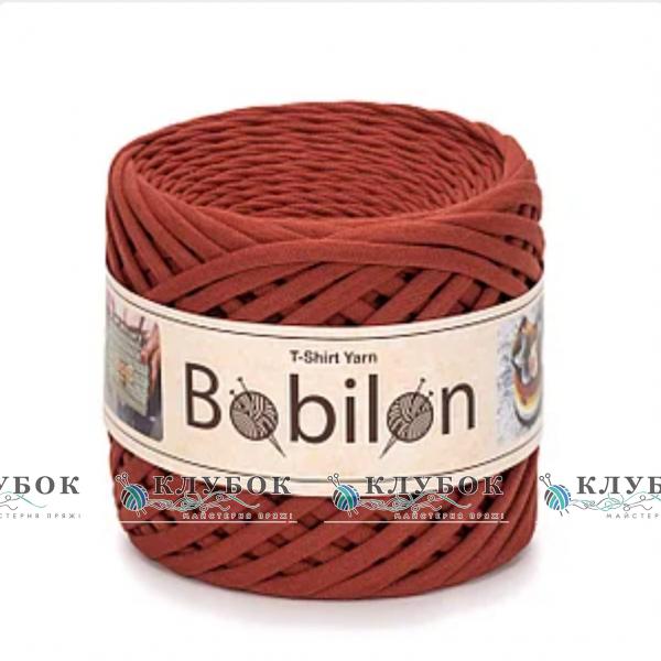 Трикотажная пряжа Bobilon Medium / Бобилон Медиум 7-9мм   (терракот)