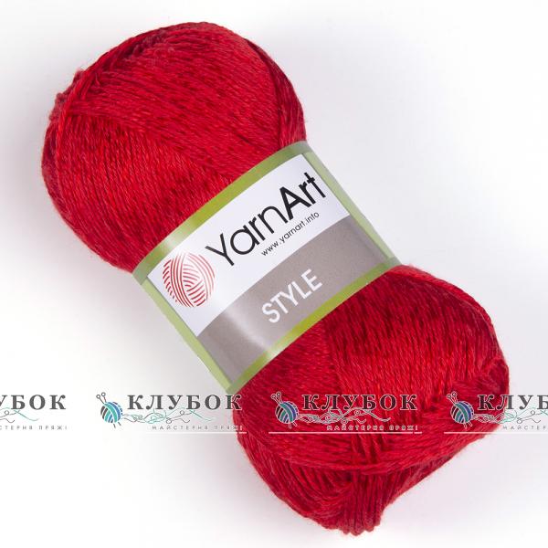 Пряжа YarnArt «Style \ Стиль» Турция №675(красный)