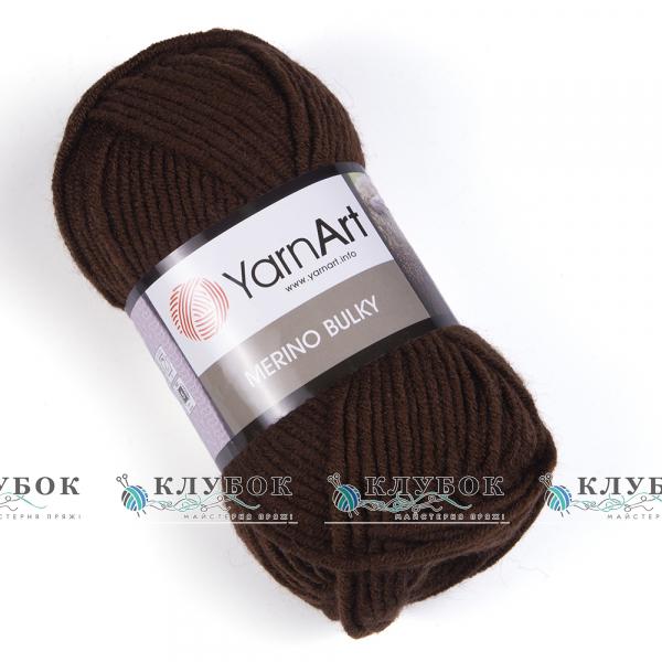 Пряжа полушерсть YarnArt «Merino BYLKY / Мерино Балка» Турция №3067(коричневый)