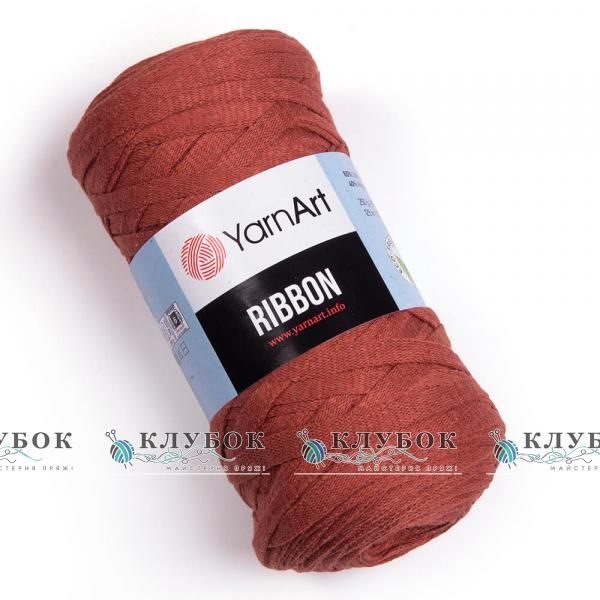 Трикотажна пряжа YarnArt "Ribbon / Рібон"  №785(теракот)