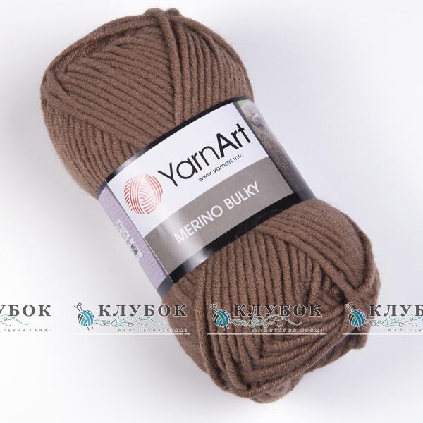 Пряжа напіввовна YarnArt «Merino BYLKY / Мерино Балка» Туреччина №514(мокко)